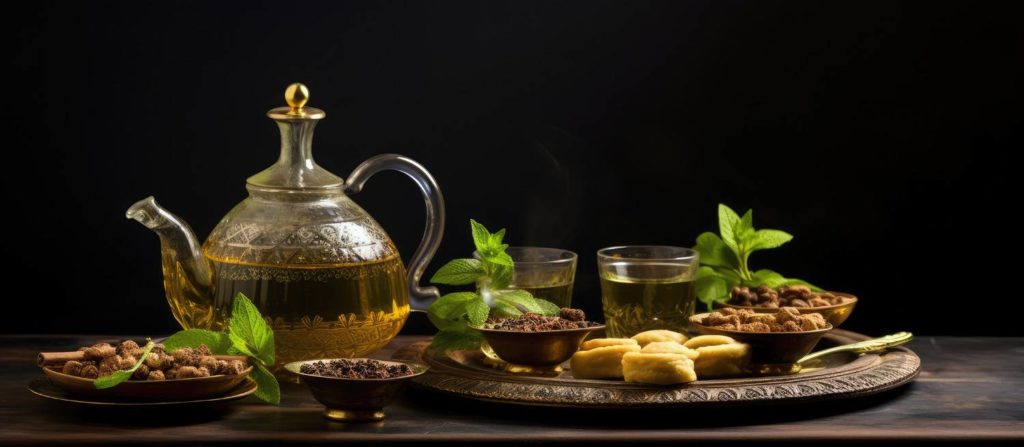 Thé et desserts marocains